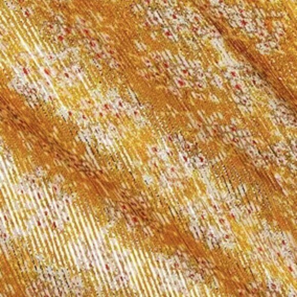 Shrimps Cordelia Floral print Lamé Wrap Blouse In Gold 8 - Picture 2 of 5